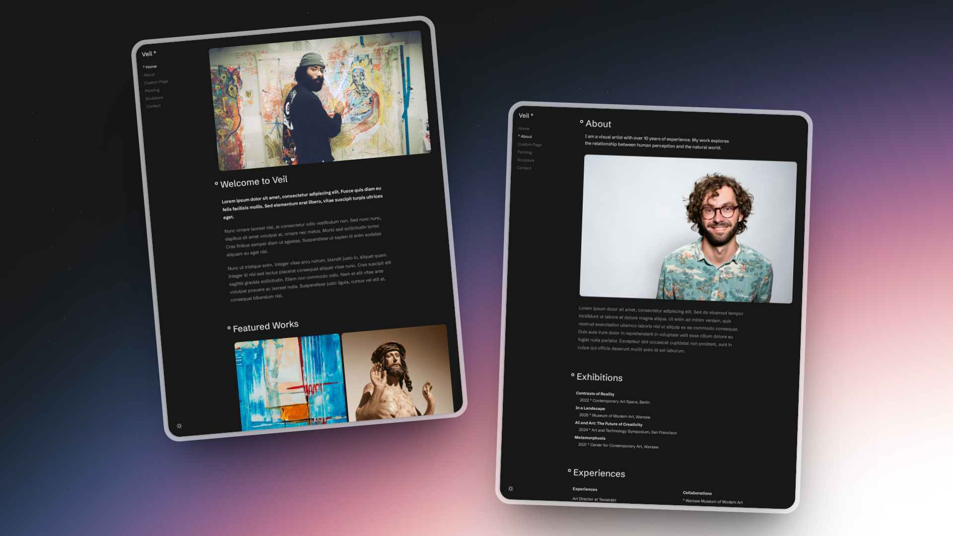 Wizualizacja projektu Tess Themes